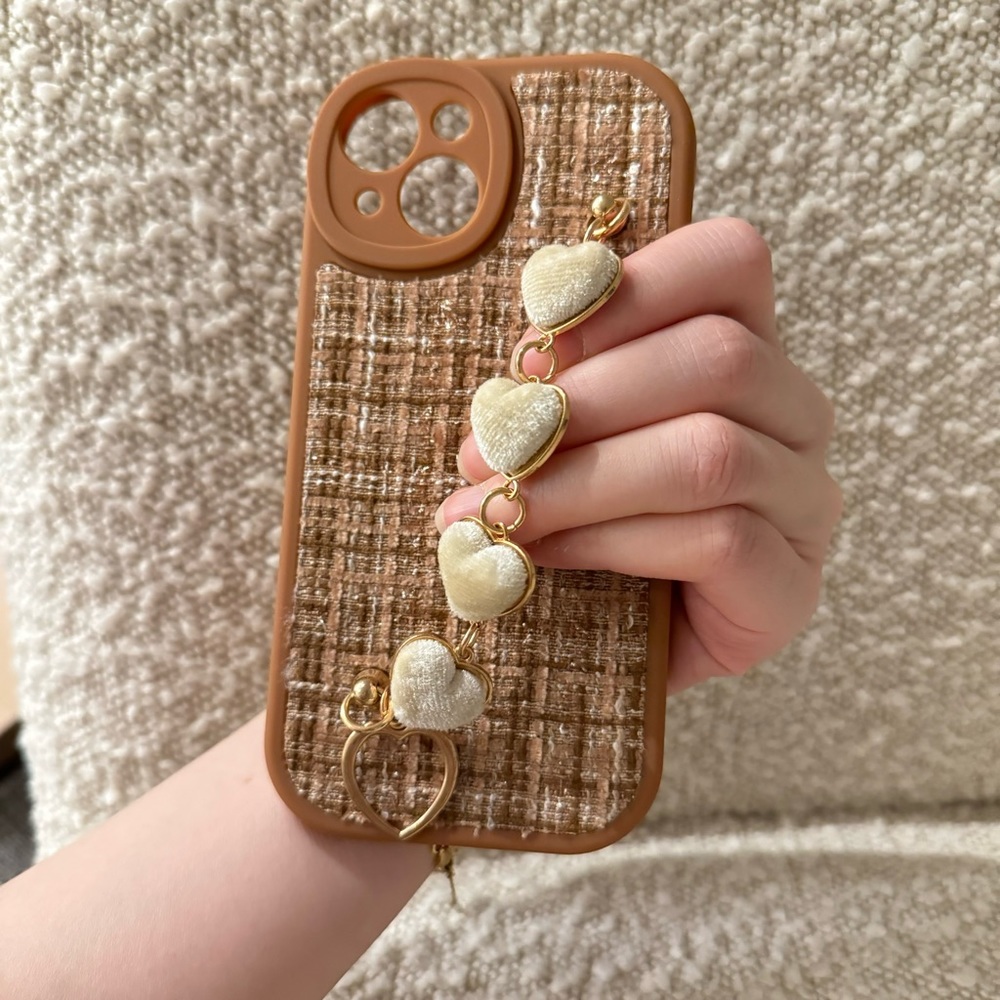 CLOSET SALE Love Heart ❤️Bracelet Strap Phone Case for iPhone 15
